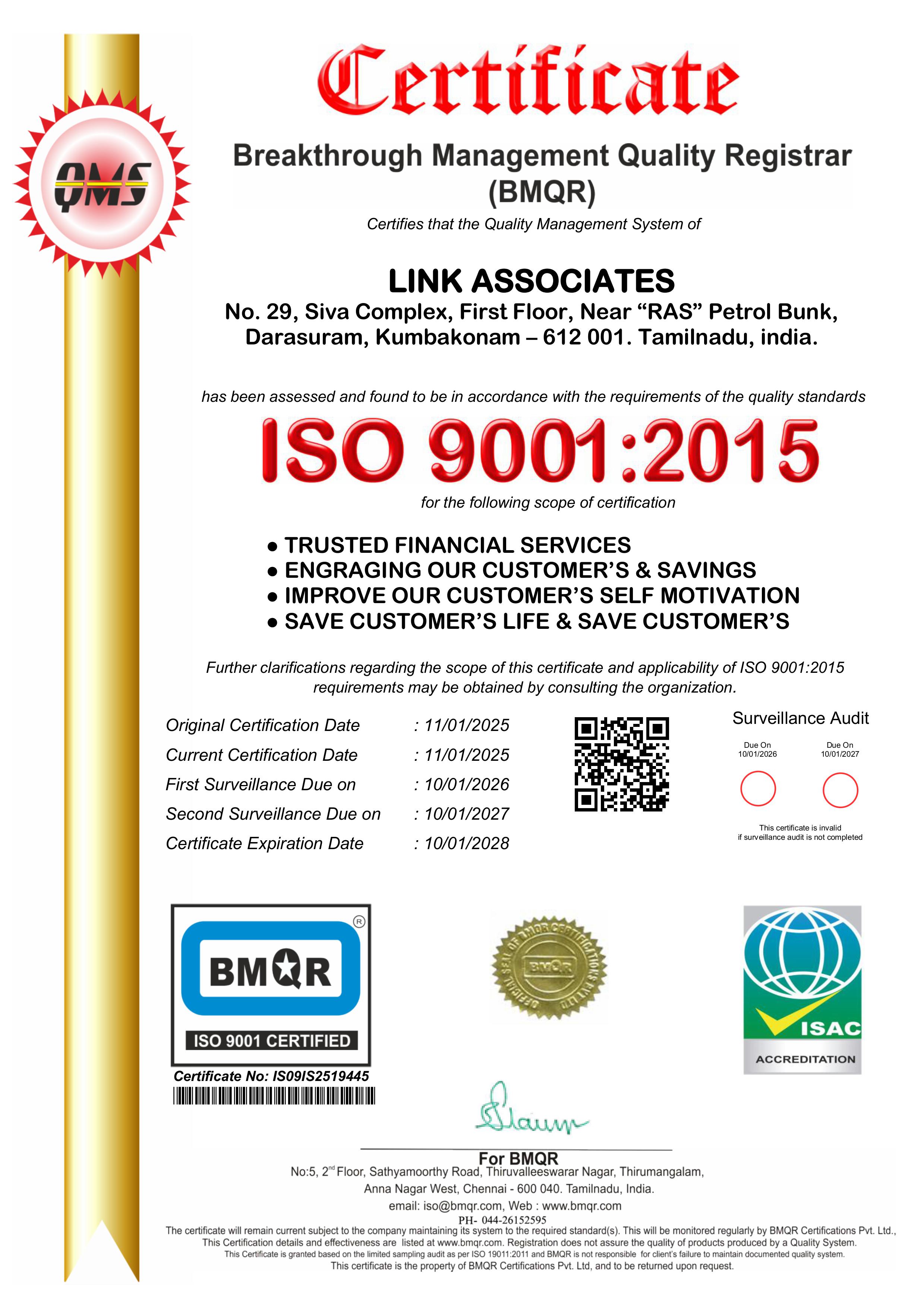 link-associates-certificate